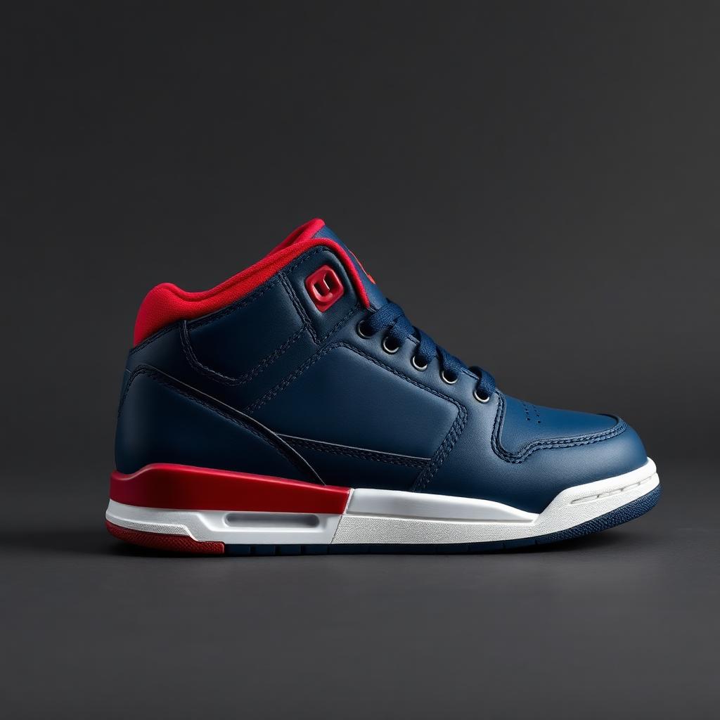 Patriot — Midnight Navy / Red wrestling shoes