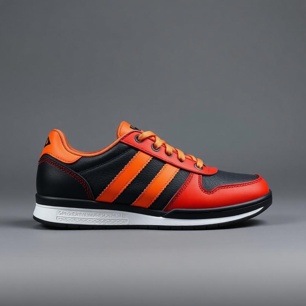 Blaze — Inferno Orange / Black wrestling shoes