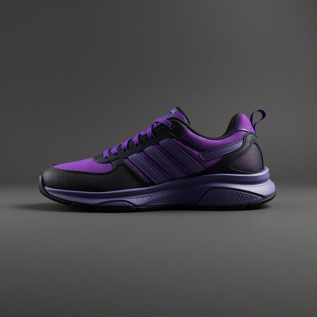 Reign — Royal Purple / Black wrestling shoes