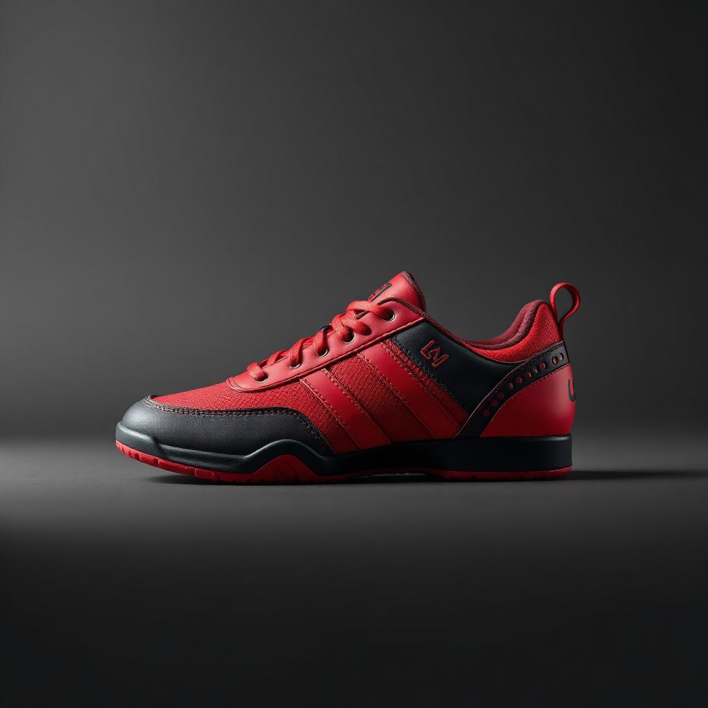 Apex Strike — Blood Red / Black wrestling shoes